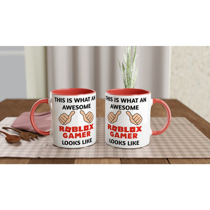 Roblox Gamer Mug – Funny Gift for Kids &amp; Teens – This Is What an Awesome Roblox Gamer Looks Like – 11oz Coffee Cup for Gamers
