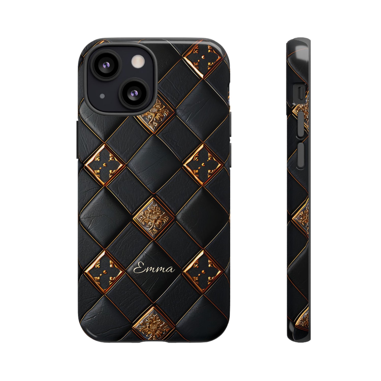 Phone Cases - Luxury Checkers Pattern Tough Cases for iPhone and Samsung Galaxy