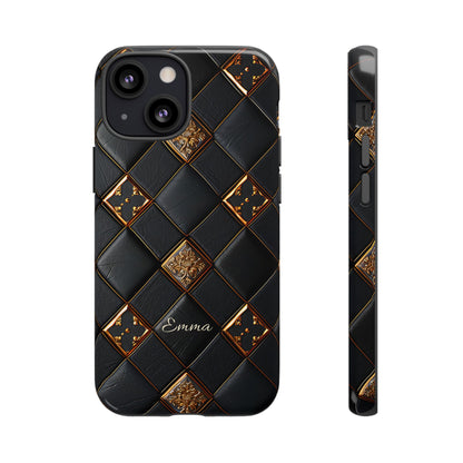 Phone Cases - Luxury Checkers Pattern Tough Cases for iPhone and Samsung Galaxy