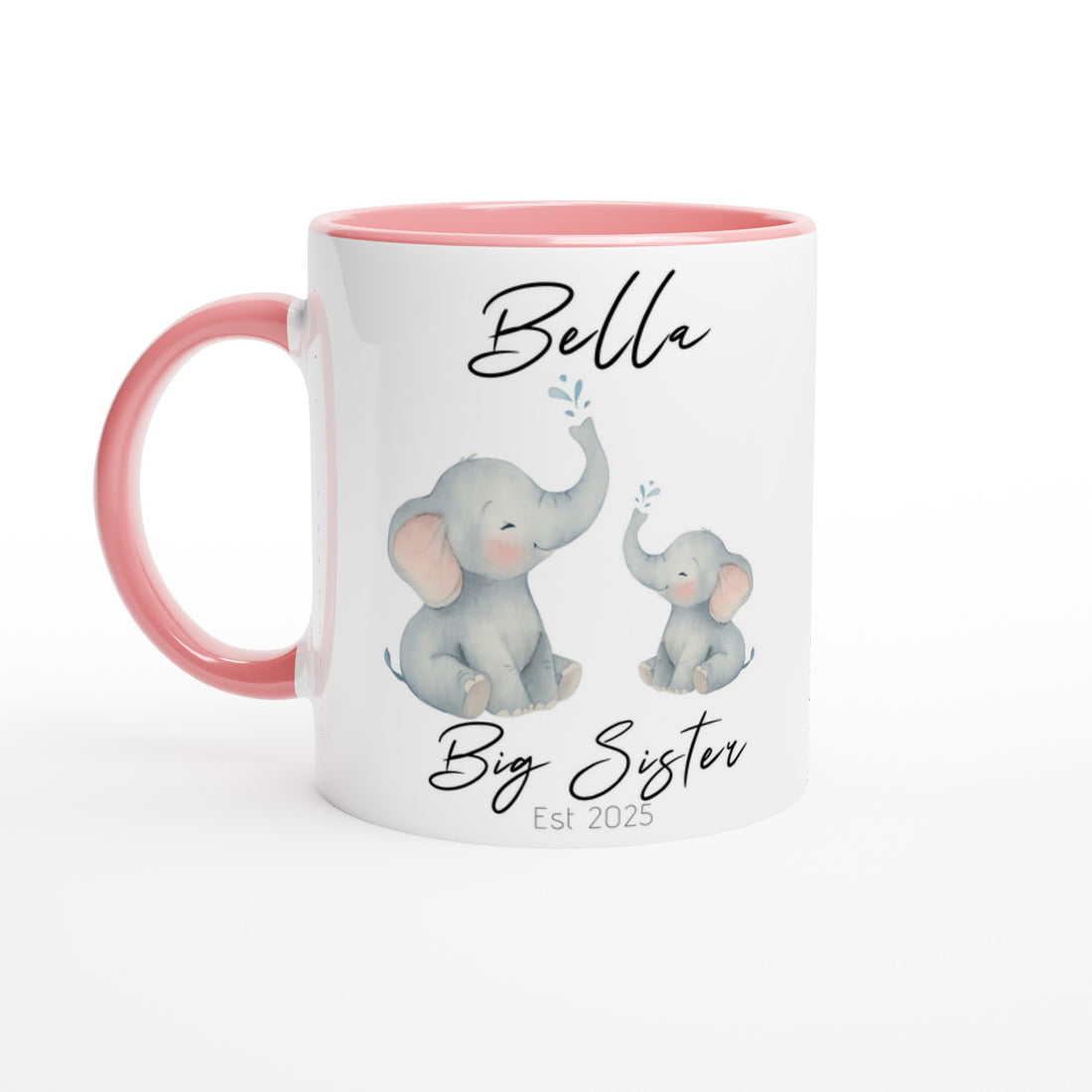 Big Sister Mug - Custom Pregnancy Announcement Gift - 11oz Ceramic Coffee Cup