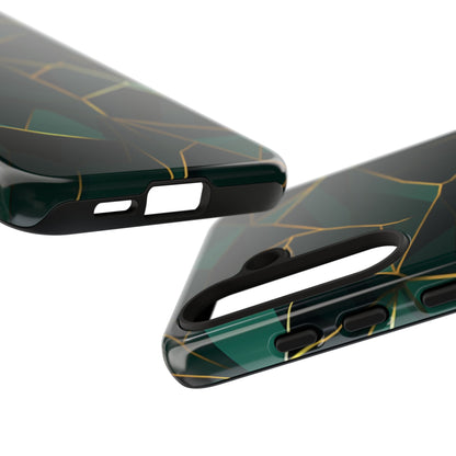 Emerald Veil - Geometric Luxe Phone Case