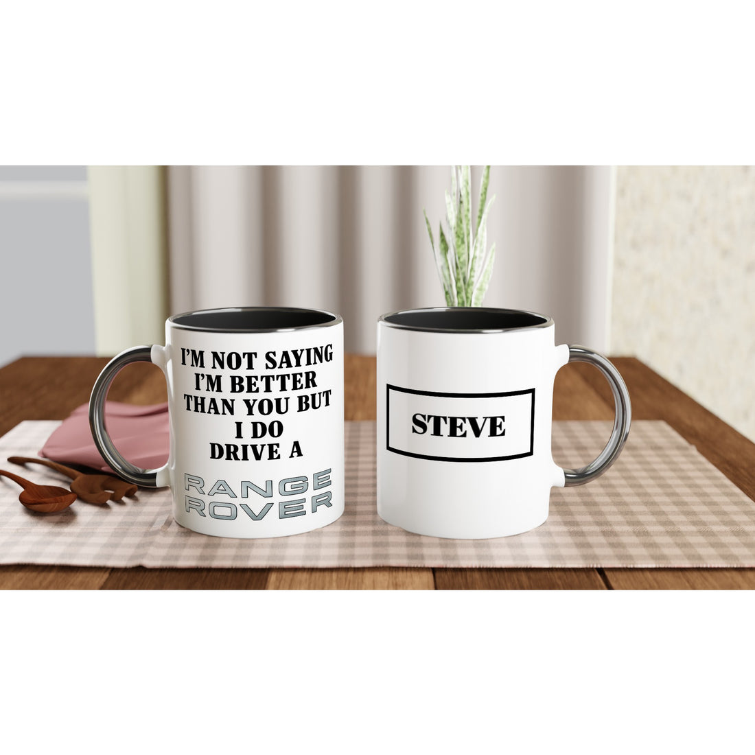 Personalized Range Rover Mug - 11oz Ceramic Coffee Lover Gift - Multiple Colors Available