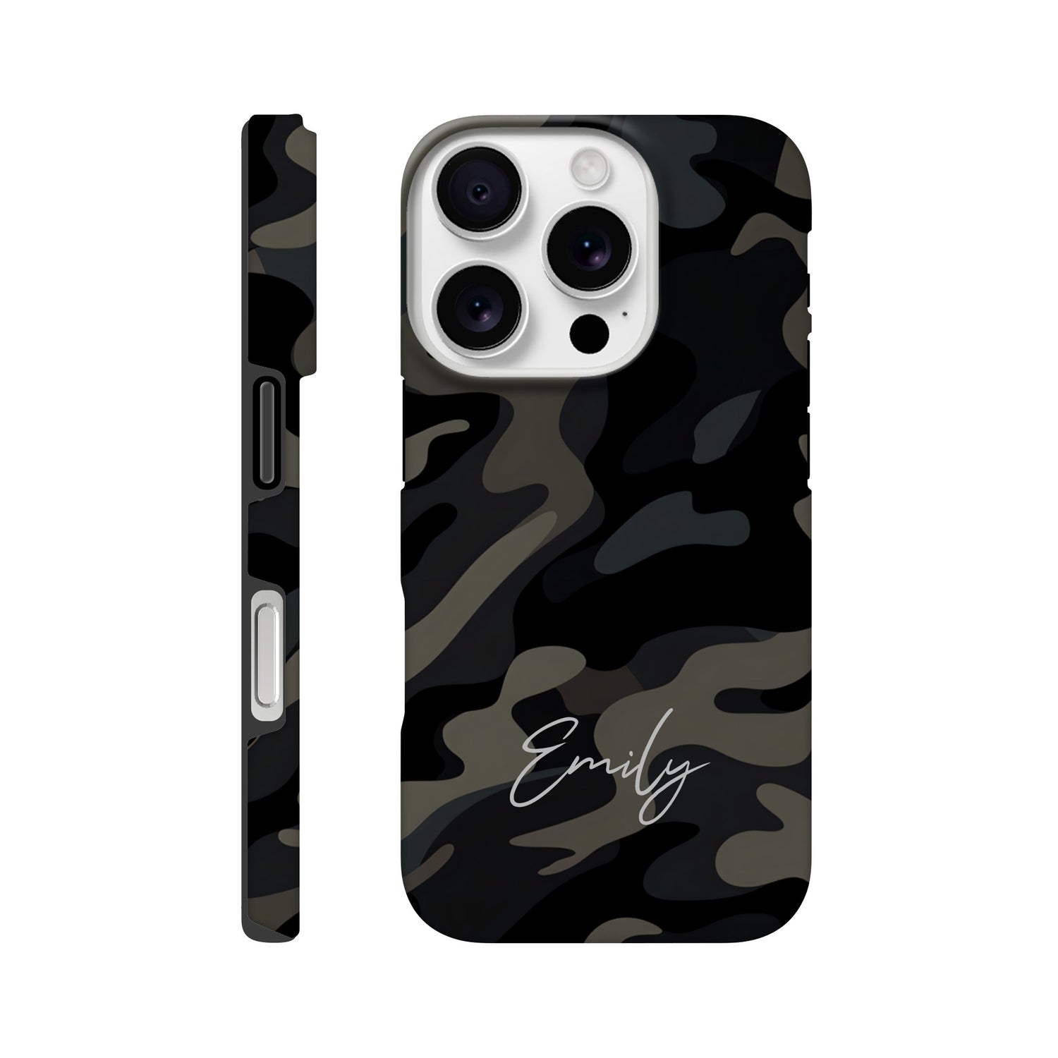 Personalized Camouflage iPhone Case - Tough Double-Layered Protection Cover