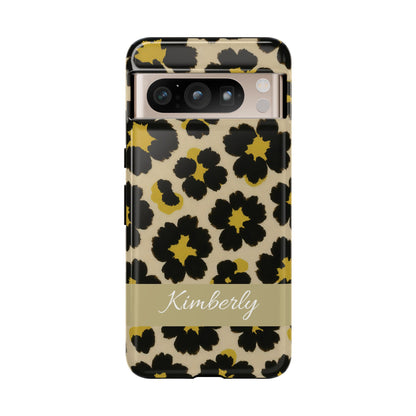 Neon Safari Bloom Phone Case - Tough Protective Cover for iPhone, Samsung &amp; Google Pixel Google Pixel 8 Pro Glossy