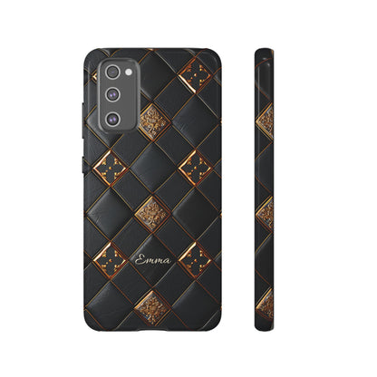 Phone Cases - Luxury Checkers Pattern Tough Cases for iPhone and Samsung Galaxy