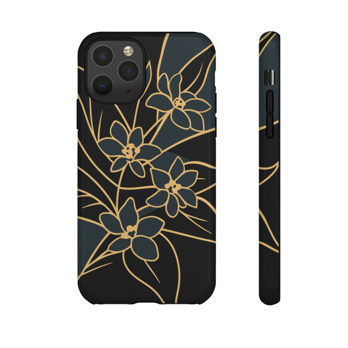 Golden Bloom - Elegant Floral Line Art Phone Case Samsung Galaxy S25 Ultra Matte