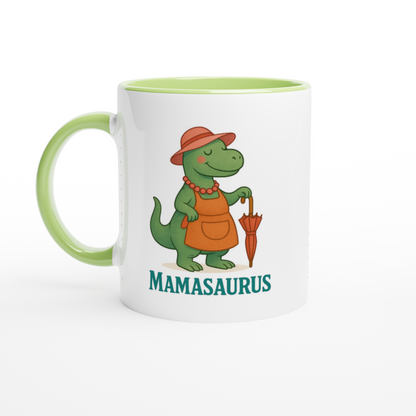 Mamasaurus Mug - Cute Dinosaur Coffee Cup - Perfect Gift for Moms
