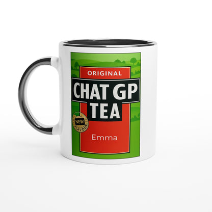 Chat GP Tea – Humorous AI-Inspired Ceramic Mug for Tea Lovers - Personalized