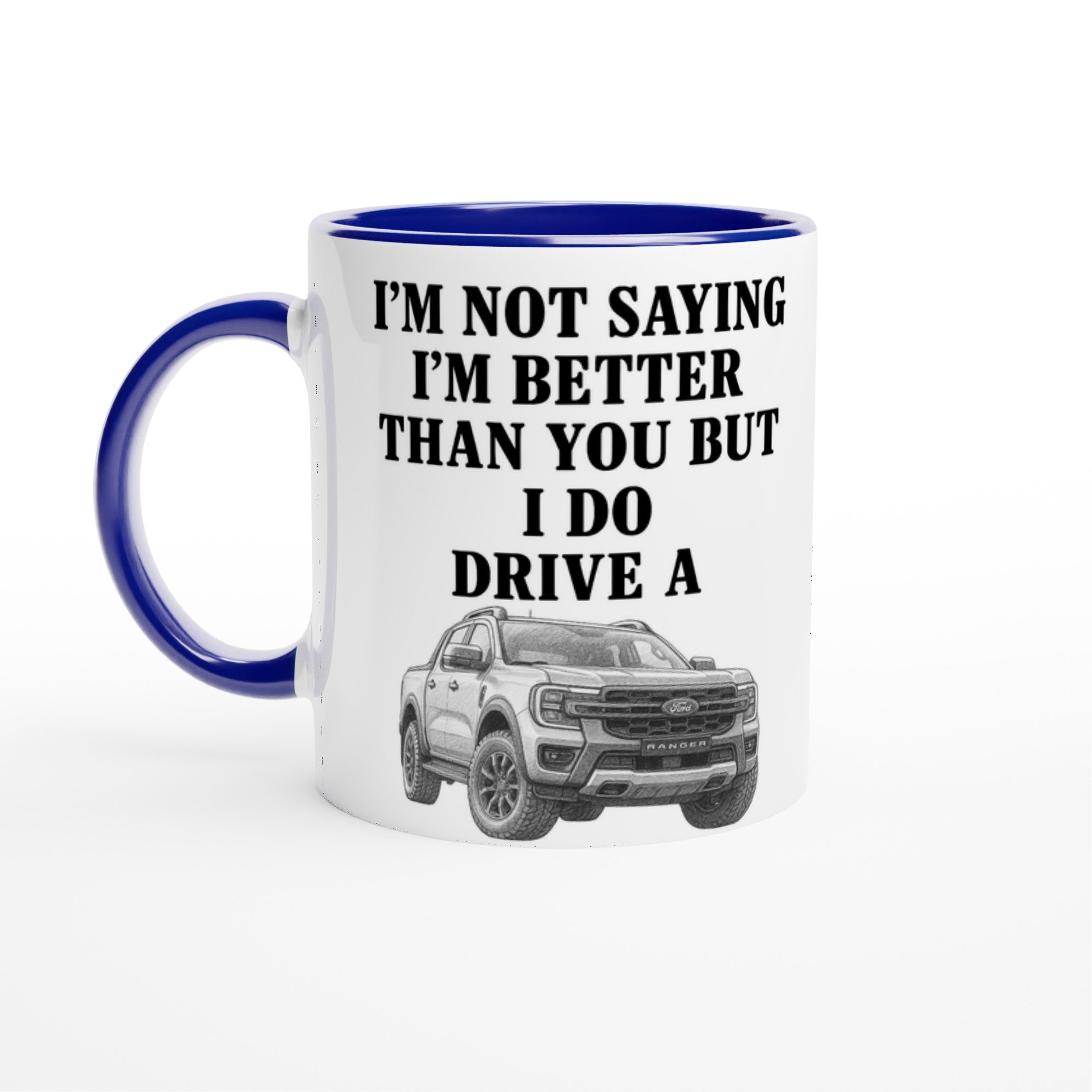 Personalized Ford Ranger Wildtrak Mug - Unique Car Lover Dad Gift | 11oz Ceramic Cup