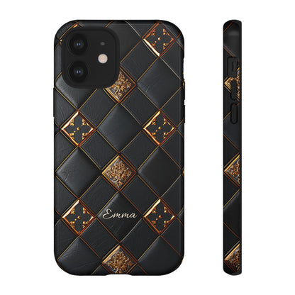 Phone Cases - Luxury Checkers Pattern Tough Cases for iPhone and Samsung Galaxy
