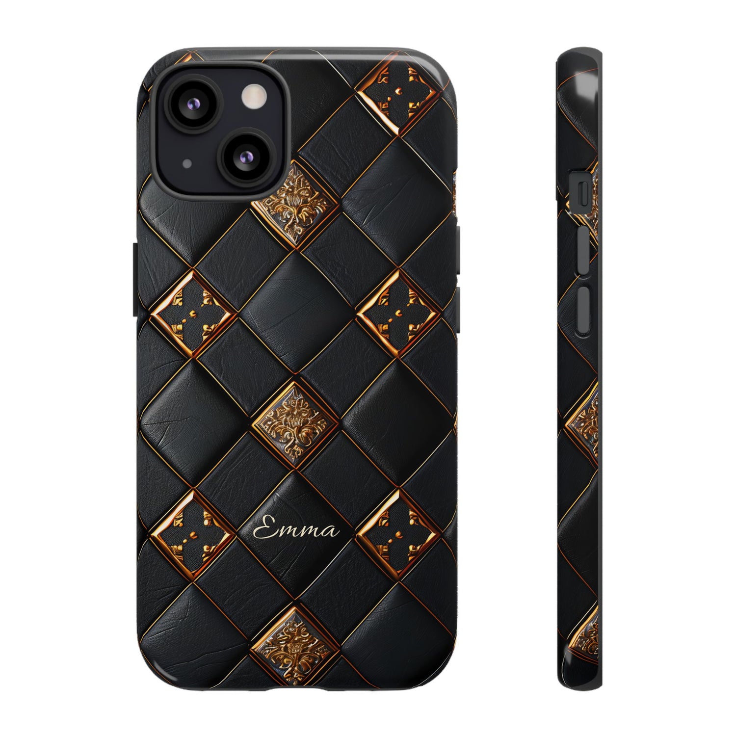 Phone Cases - Luxury Checkers Pattern Tough Cases for iPhone and Samsung Galaxy