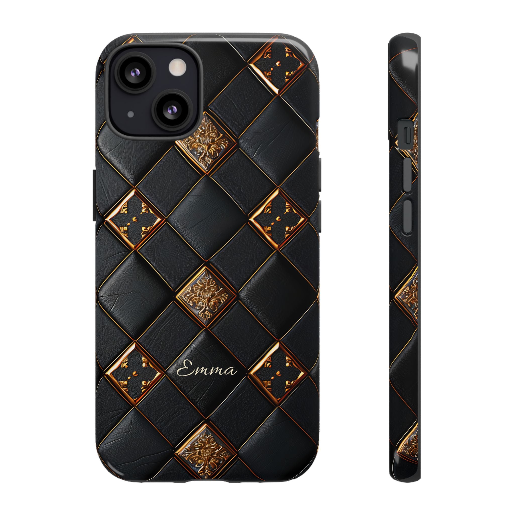 Phone Cases - Luxury Checkers Pattern Tough Cases for iPhone and Samsung Galaxy