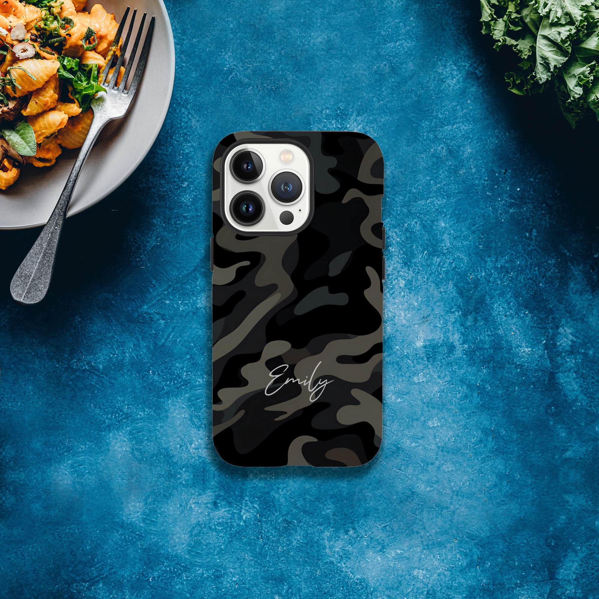 Personalized Camouflage iPhone Case - Tough Double-Layered Protection Cover iPhone 13 Pro Max