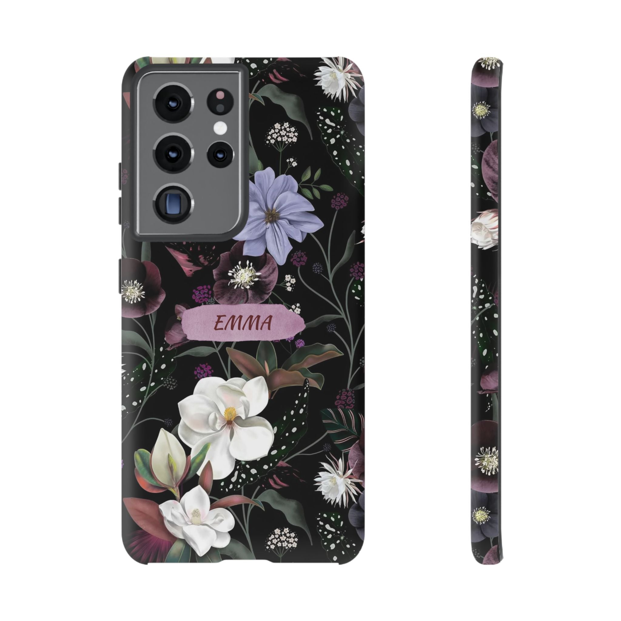 Phone Cases, Personalised Floral Pattern Ultra Plus Pro Cover, iPhone 16, 15, 14, 13+, Samsung Galaxy S23, S22, Custom Case