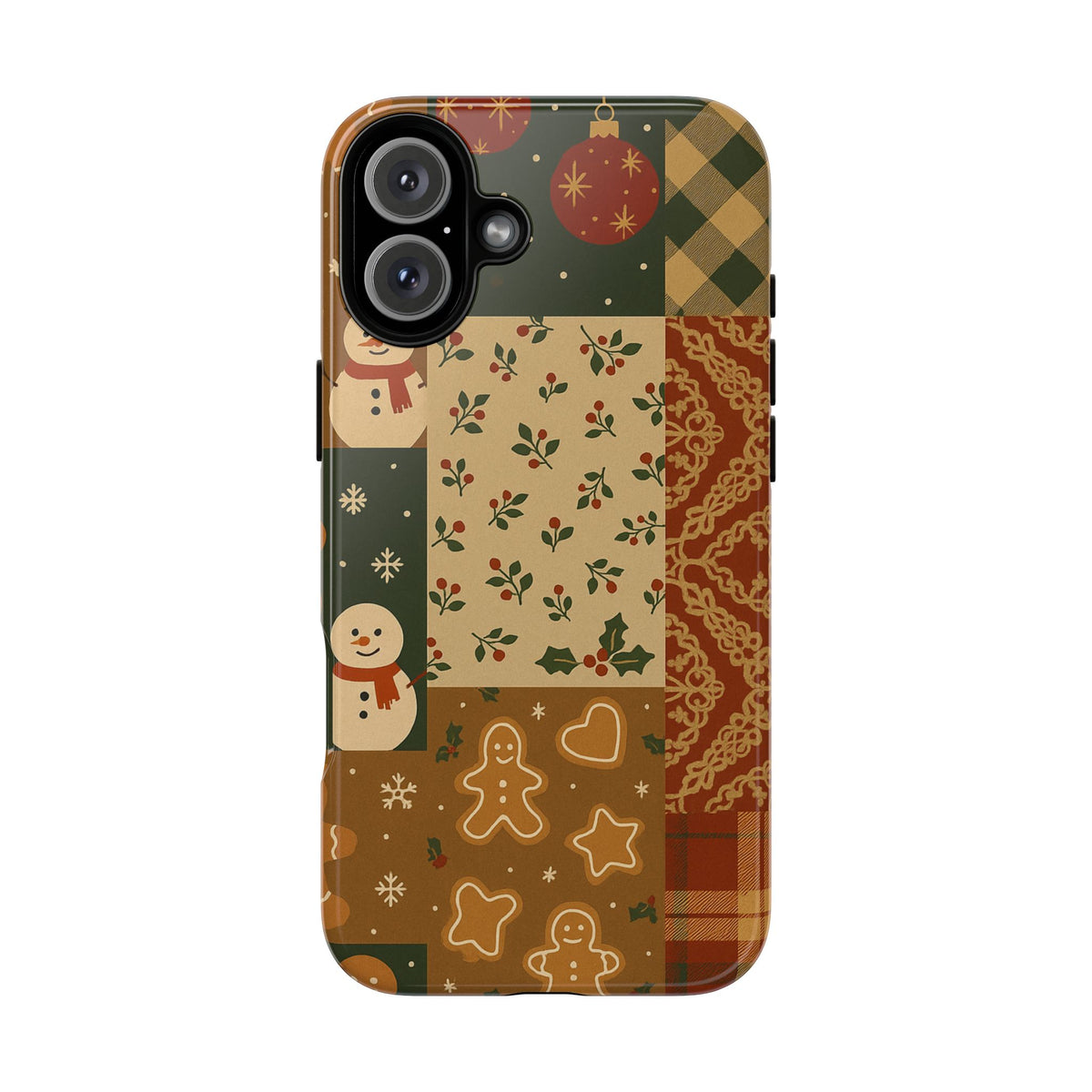 Cute Christmas Phone Case for this Festive Season - Tough Design iPhone 16 Plus Glossy