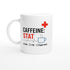 Funny Nurse Mug - Caffeine STAT Coffee Cup - Gift for Day Night Shift Healthcare Heroes - NHS Ceramic White