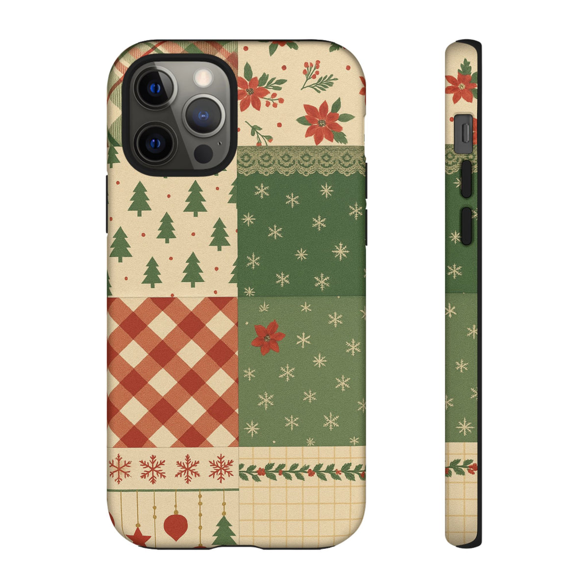 Festive Phone Cases, Luxury Black and Gold Design for Christmas Gift, Holiday Decor, Tough Case, Winter Celebration, Elegant iPhone Cover iPhone 12 Pro Matte