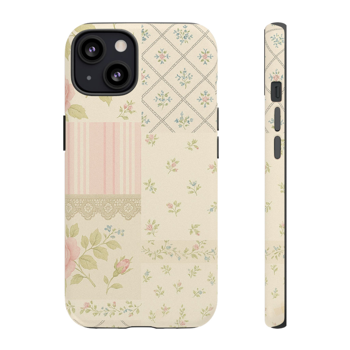 Floral Phone Case, Floral Tough Case, Protective Phone Case, Flower Case, Tough Phone Cover, Floral Tech Accessory iPhone 13 Matte