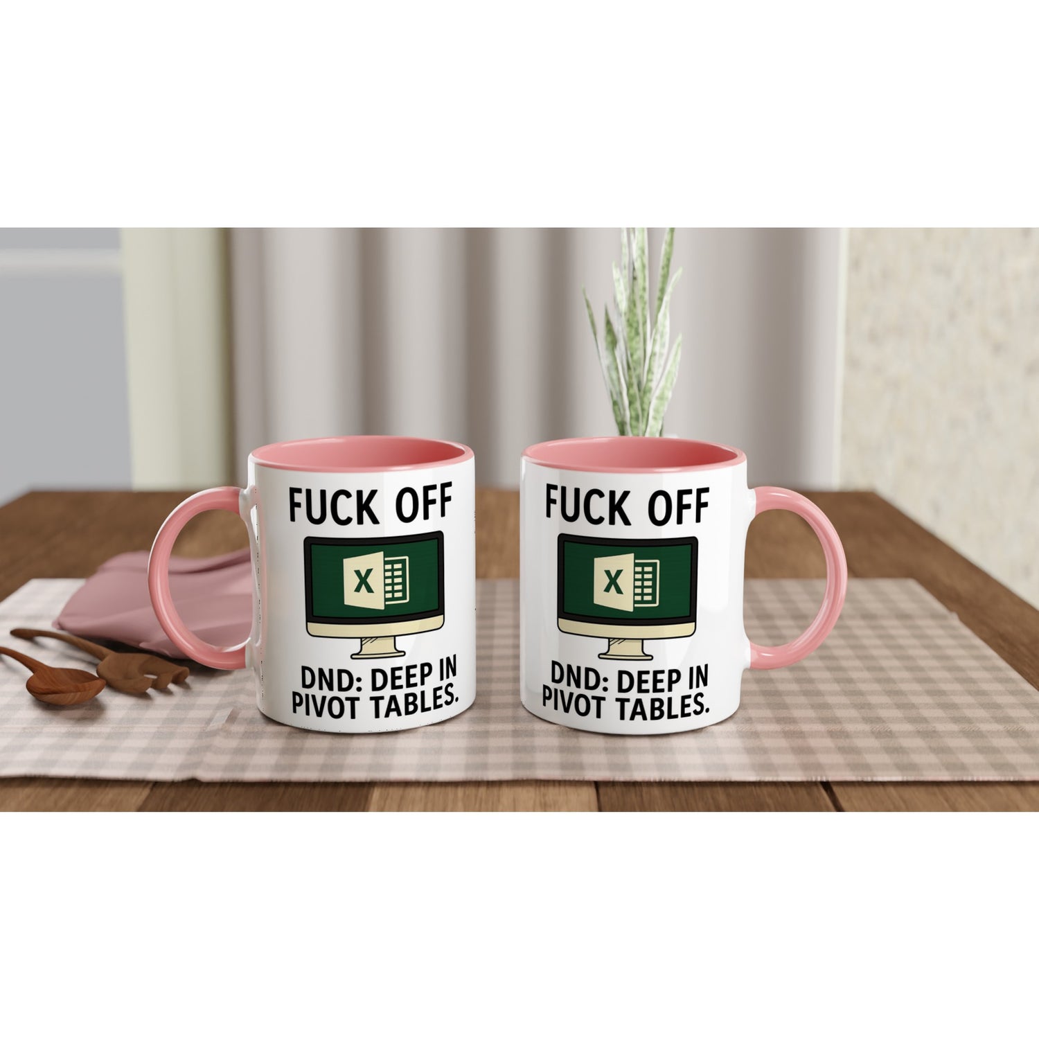 F*ck Off - DND: Deep In Pivot Tables Mug, Excel Spreadsheet Gift, Office Humor, 11oz, Funny Accountant, PMO, Data Analyst Coffee Cup