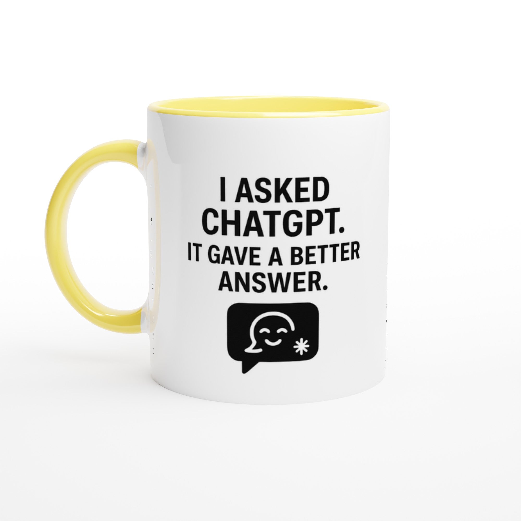 Funny ChatGPT Mug - AI Job Replacement Gift - Perfect Employee Leaving Mug Ceramic Yellow