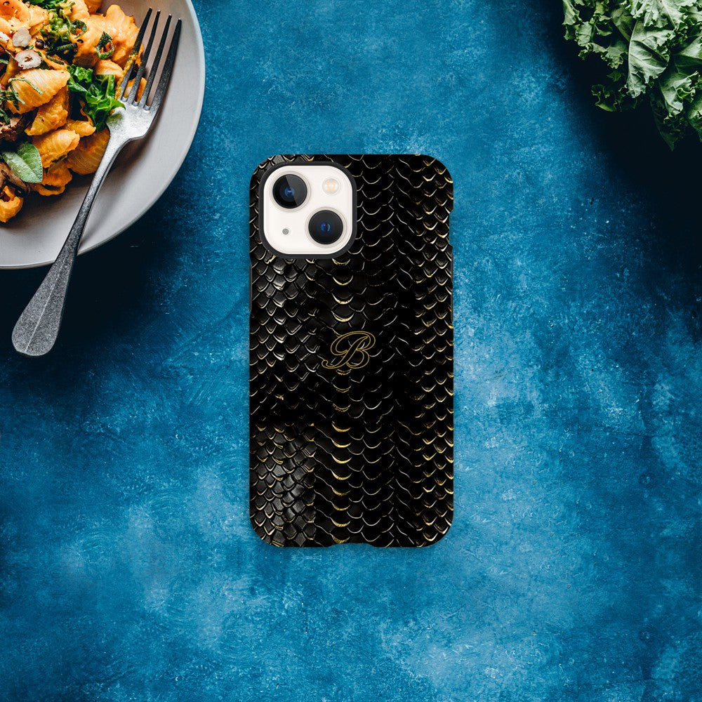 Luxury Dragon Scale Phone Case - iPhone 16, 15 Pro, Samsung S23 | Golden 3D Design iPhone 13 Mini