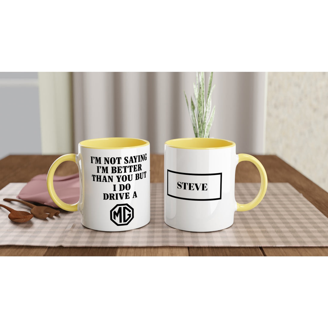 Personalized MG Mug - Custom Car Lover Gift - 11oz Ceramic Mug in Multiple Colors