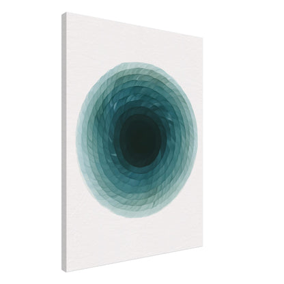 Deep Tranquility Canvas – Abstract Watercolor Spiral Art Print - Slim Canvas - Wall Art 60x80 cm 24x32″