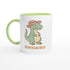 Mamasaurus Mug - Cute Dinosaur Coffee Cup - Perfect Gift for Moms Ceramic Green