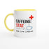Funny Nurse Mug - Caffeine STAT Coffee Cup - Gift for Day Night Shift Healthcare Heroes - NHS Ceramic Yellow