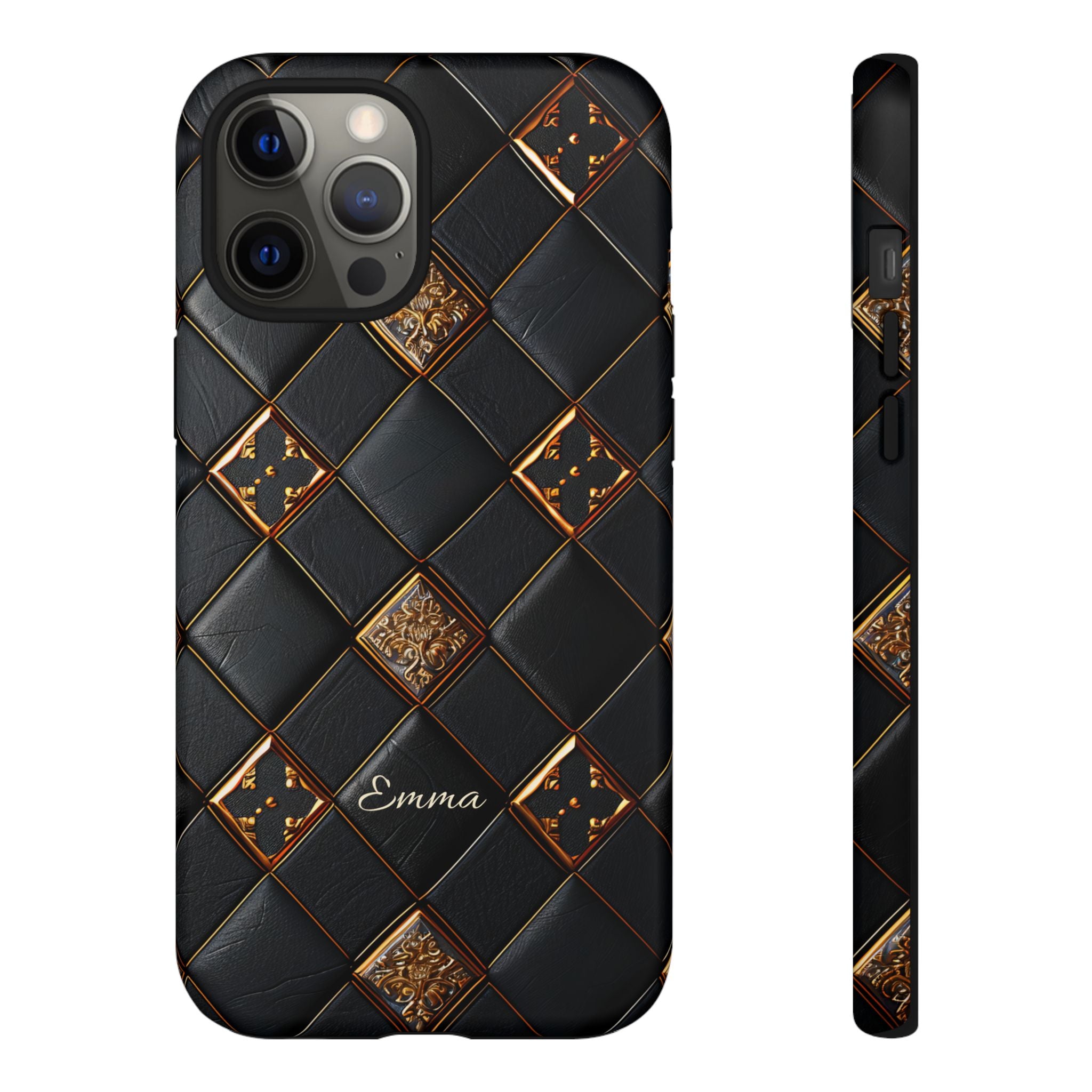Phone Cases - Luxury Checkers Pattern Tough Cases for iPhone and Samsung Galaxy