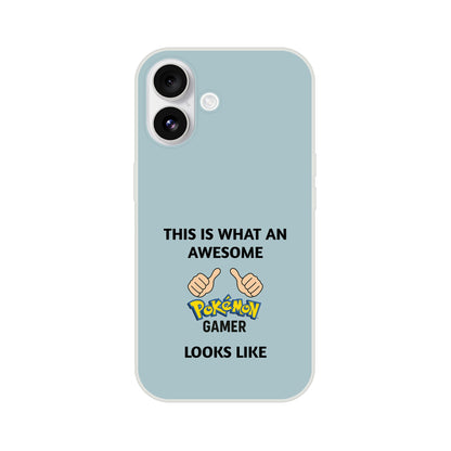 Awesome Pokémon Gamer iPhone Case - Cute &amp; Funny Flexi Case iPhone 16