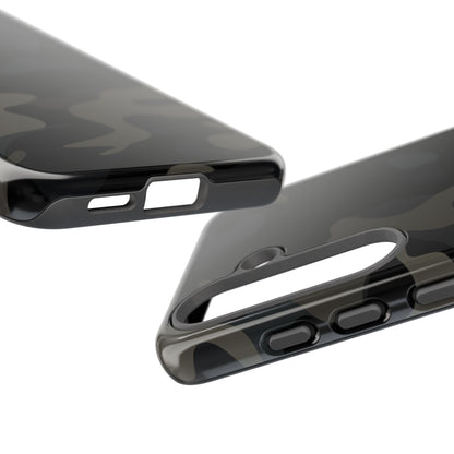 Black Camouflage Phone Case for iPhone, Samsung and Google Pixel