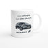 Funny Personalized Audi Mug - 11oz Ceramic Coffee Cup for Car Lovers - Dishwasher & Microwave Safe Ceramic White