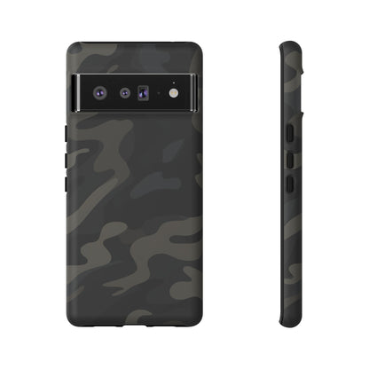 Black Camouflage Phone Case for iPhone, Samsung and Google Pixel Google Pixel 6 Pro Matte