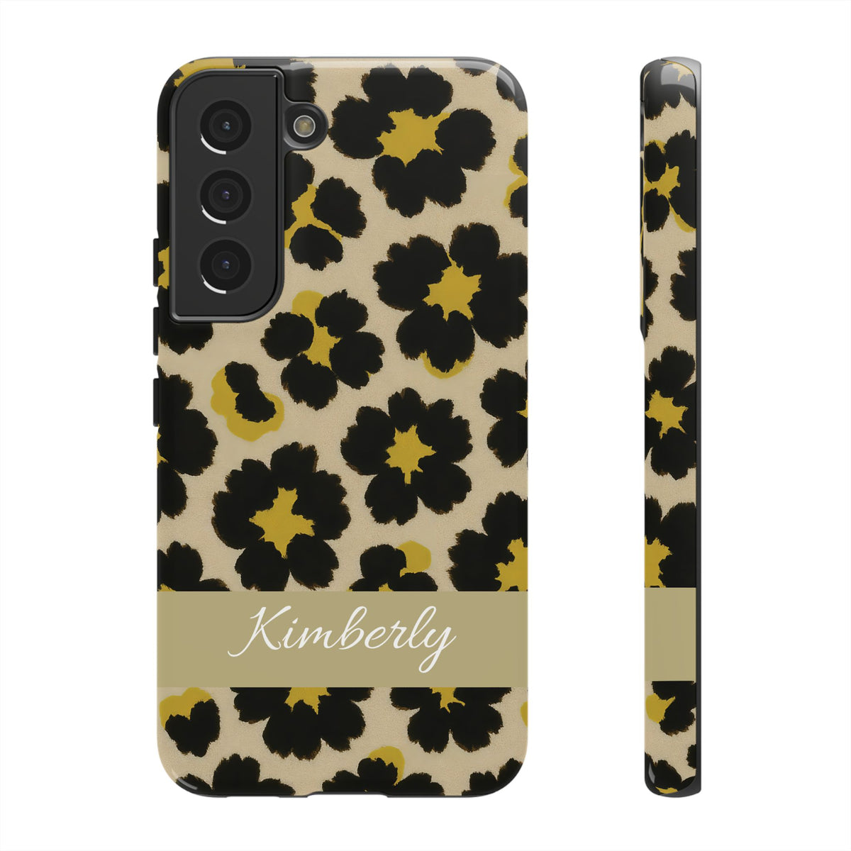 Neon Safari Bloom Phone Case - Tough Protective Cover for iPhone, Samsung &amp; Google Pixel Samsung Galaxy S22 Glossy