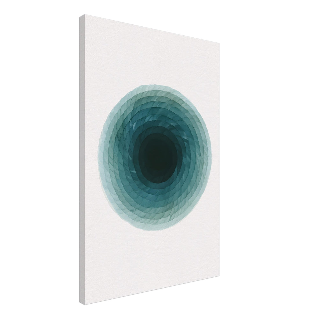 Deep Tranquility Canvas – Abstract Watercolor Spiral Art Print - Slim Canvas - Wall Art 50x75 cm 20x30″