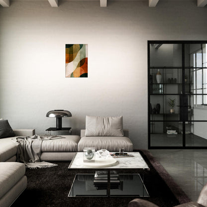 Autumn Currents – Abstract Earth Tone Flow Canvas Art