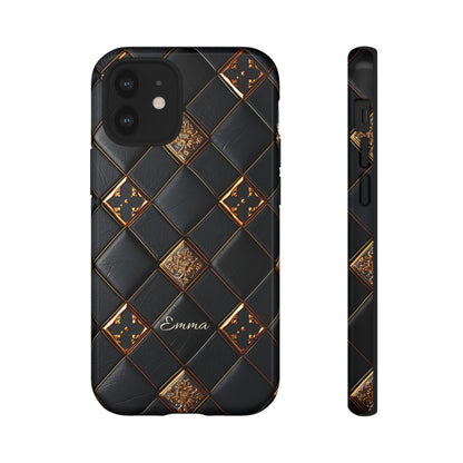 Phone Cases - Luxury Checkers Pattern Tough Cases for iPhone and Samsung Galaxy