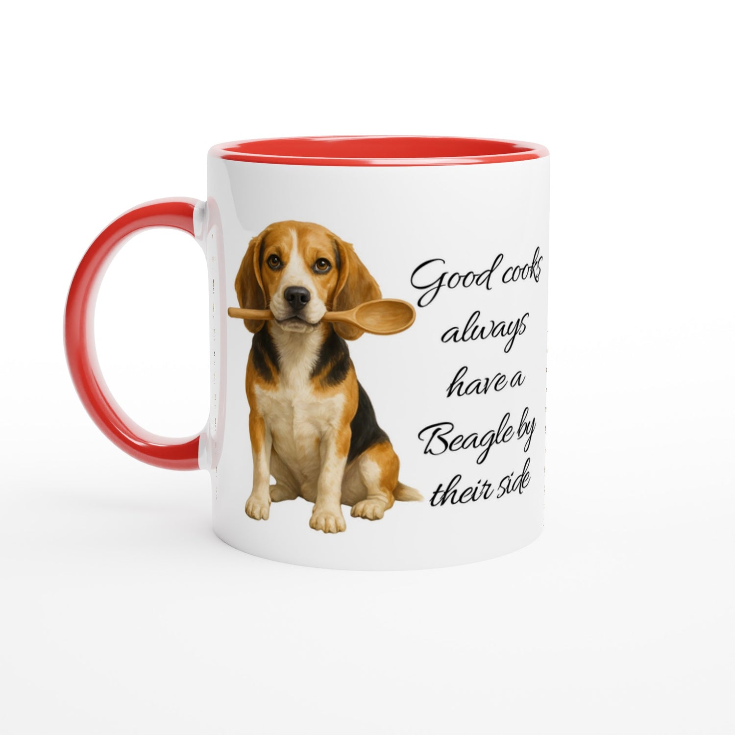 Good Cooks Always Have a Beagle Mug - 11oz Ceramic Gift for Dog Lovers Ceramic Red
