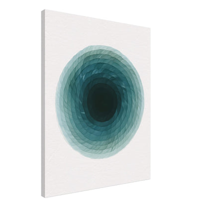 Deep Tranquility Canvas – Abstract Watercolor Spiral Art Print - Slim Canvas - Wall Art 60x75 cm 24x30″