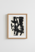 Abstract Wall Art | Monochrome Brush Strokes, Living Room Decor