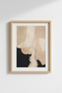 Neutral Abstract Art | Soft Beiges, Modern Living Room Decor