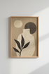 Neutral Wall Art | Calming Beige Palette, Living Room Decor