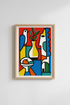 Abstract Geometry Geometric Still Life Wall Art Print | Living Room Decor | Bold Poster