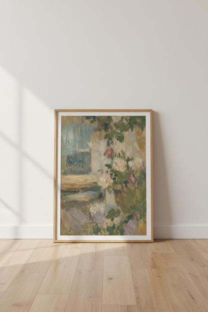 Impressionist florals Wall Art Print | Living Room Decor | Soft Poster