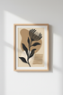 Minimalist botanical | Abstract Neutral Tones Wall Art Print