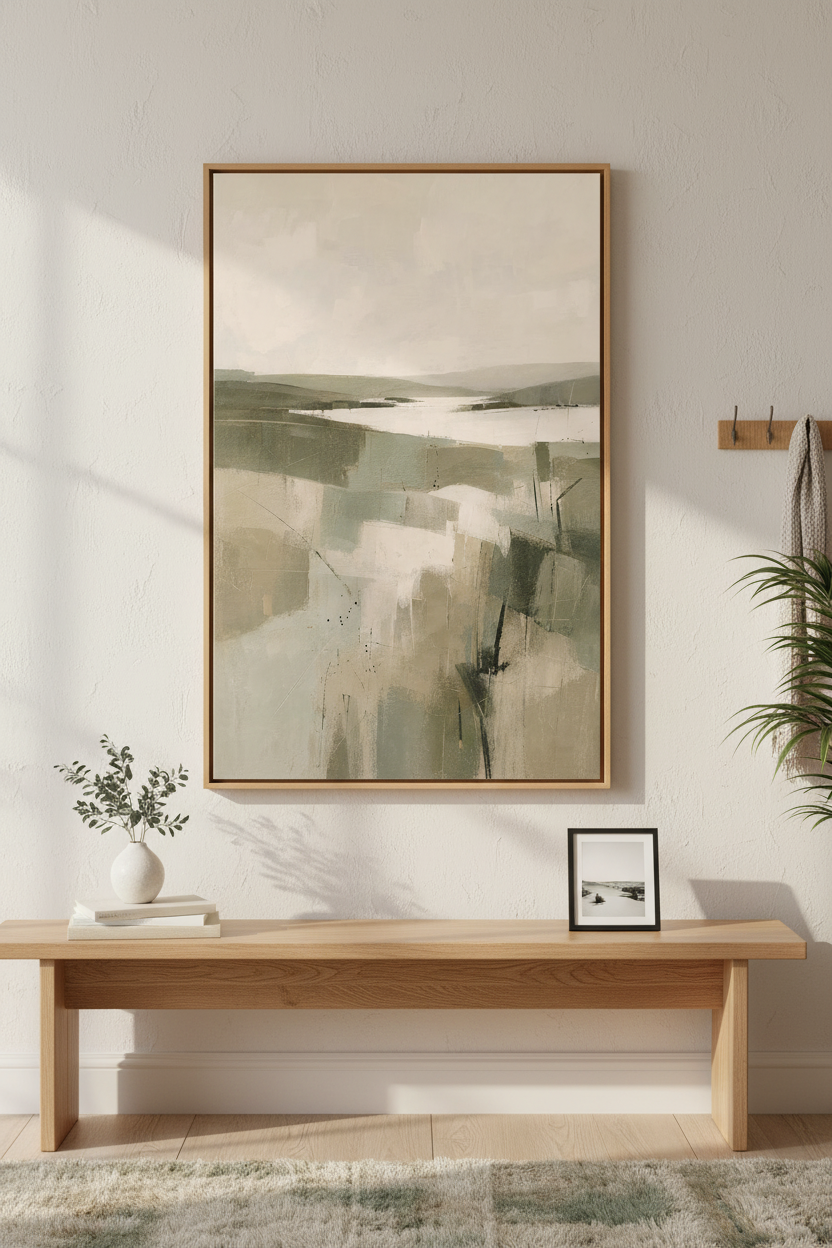 Abstract Landscape Wall Art Print | Living Room Decor | Neutral Poster