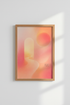 Aura Gradient Wall Art Print | Pink Peach Abstract Poster | Dreamy Spiritual Room Decor