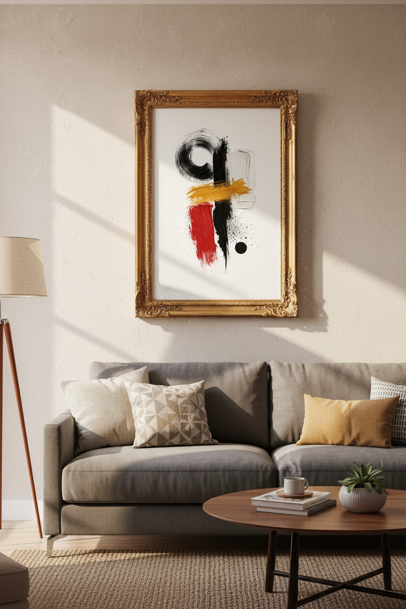 Abstract Wall Art Print | Living Room Decor | Modern Poster