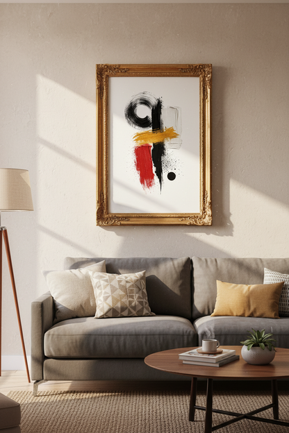 Abstract Wall Art Print | Living Room Decor | Modern Poster